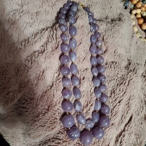 2 Light purple beaded Joan Rivers necklaces